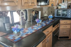 Newly sewed kitchen runner