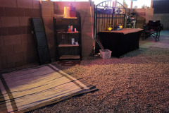 out door cooking area