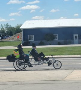 Not just Amish horse & buggy but bikes